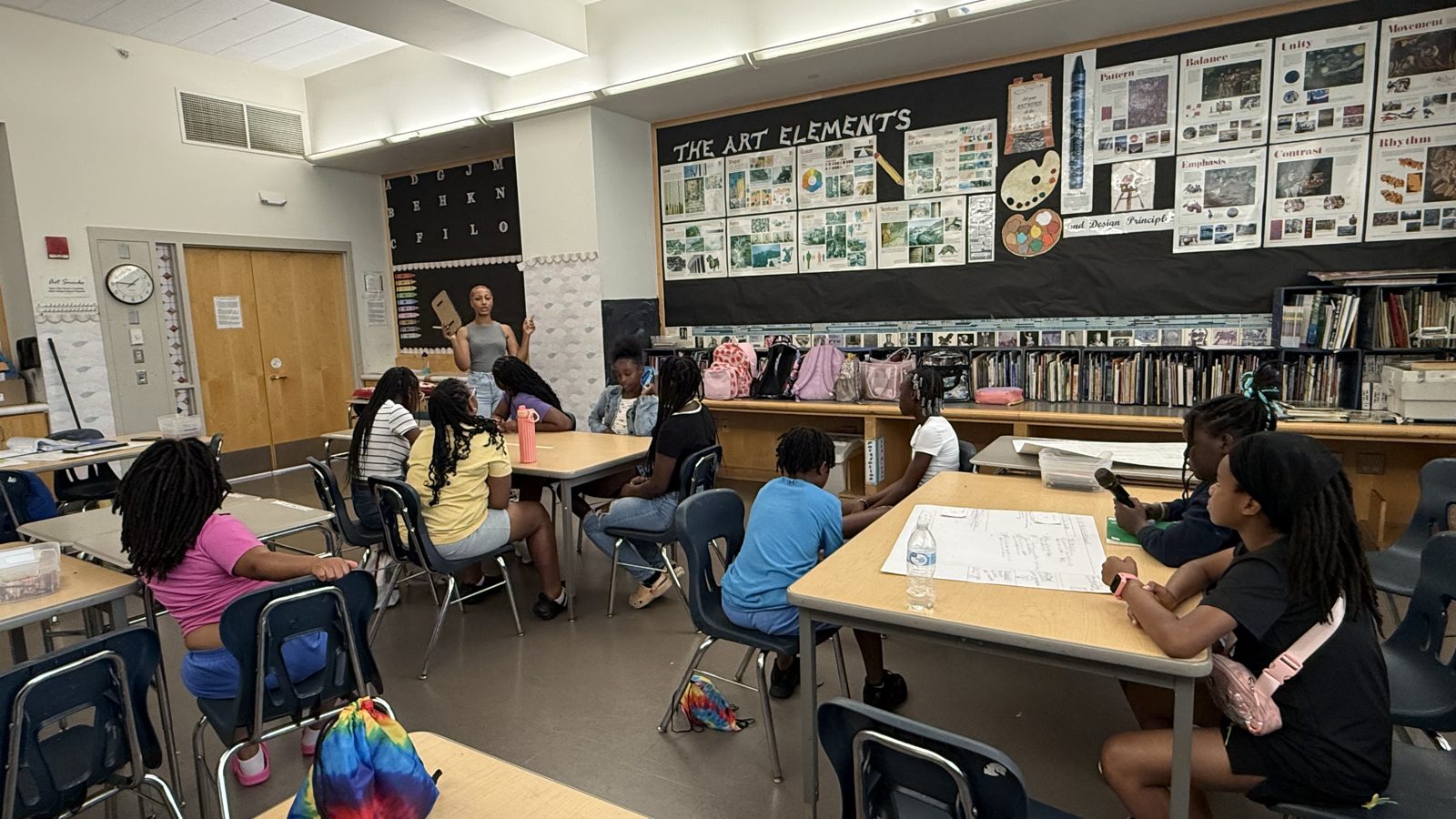 A welcoming classroom moment at the Academy
